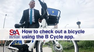 Using The B Cycle App to Check Out A Bike