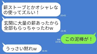 盗み癖のある泥ママ一家が、薪ストーブを買って我が家から大量の薪を盗んでいった。「かっこいいから、うちでも使おう!」と、泥ママは得意気だった。