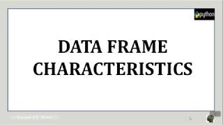 Python Pandas - DataFrame Part2