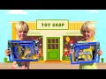 TOY STORE FUN with Sky and Finn | Shopping for Toys | Kids Video