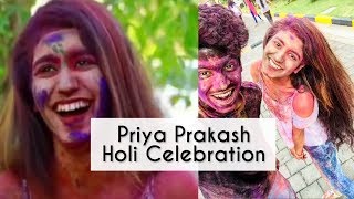 Priya Prakash Varrier Holi Celebration