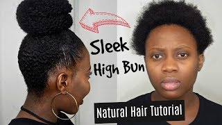 Easy Bun Tutorial Without Weave Or Donut Sock Relaxed Hair