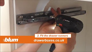 Blum INTERNAL Tandembox Antaro - shallow kitchen drawer box - 2 of 2     Fit the runners