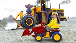 Senya Helps Excavate Broken Tractor