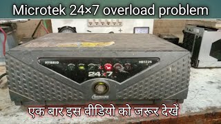 Microtek 24×7 1125 va overload problem