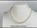 japanese white akoya pearl necklace