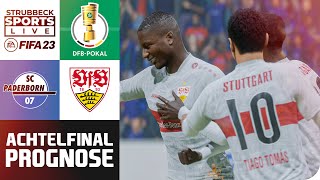 SC Paderborn - VFB Stuttgart | DFB Pokal Achtelfinale Highlights | FIFA 23 Prognose