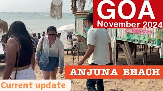 Goa | Anjuna Beach-November 2024 | Beautiful Beach | Goa Vlog | Flea Market #goa #travel