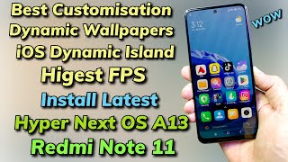 Install Hyper Next OS A13 ON Redmi Note 11 اردو हिन्दी