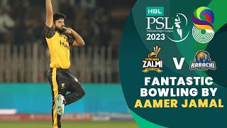 Fantastic Bowling By Aamer Jamal | Peshawar Zalmi vs Karachi Kings | Match 17 | HBL PSL 8 | MI2T