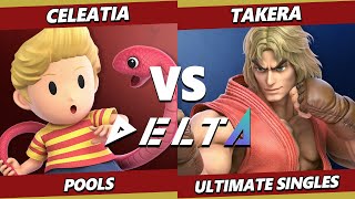 Delta 7.5 - Celeatia (Lucas) Vs. takera (Ken) Smash Ultimate - SSBU