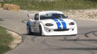 MAZDA special Hillclimb 2012 - RX7 Turbo, 323 GTR, 323 GTX, MX-5 - amazing speed and sound