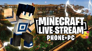 MINECRAFT LIVE JAVA AND BEDROCK SMP | MINECRAFT PUBLIC SMP PLAY WITH PUBLIC | MINECRAFT PHONE 1.18.1