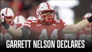 Garrett Nelson has declared for the NFL Draft | Nebraska Football Leader Announces Next Move