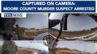 Ohio Highway Patrol captures moment they arrest Moore County murder suspect