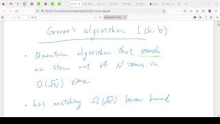 2022-12-12 Grover's algorithm