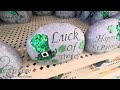 st. patrick’s day shop w me 🍀🎩🌈💚 homegoods at home hobby lobby u0026 more