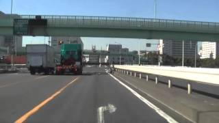 Japan Drive Tokyo 1080p Ota ward → Shinagawa ward , Prefectural Road Route316,Oi Container Terminal