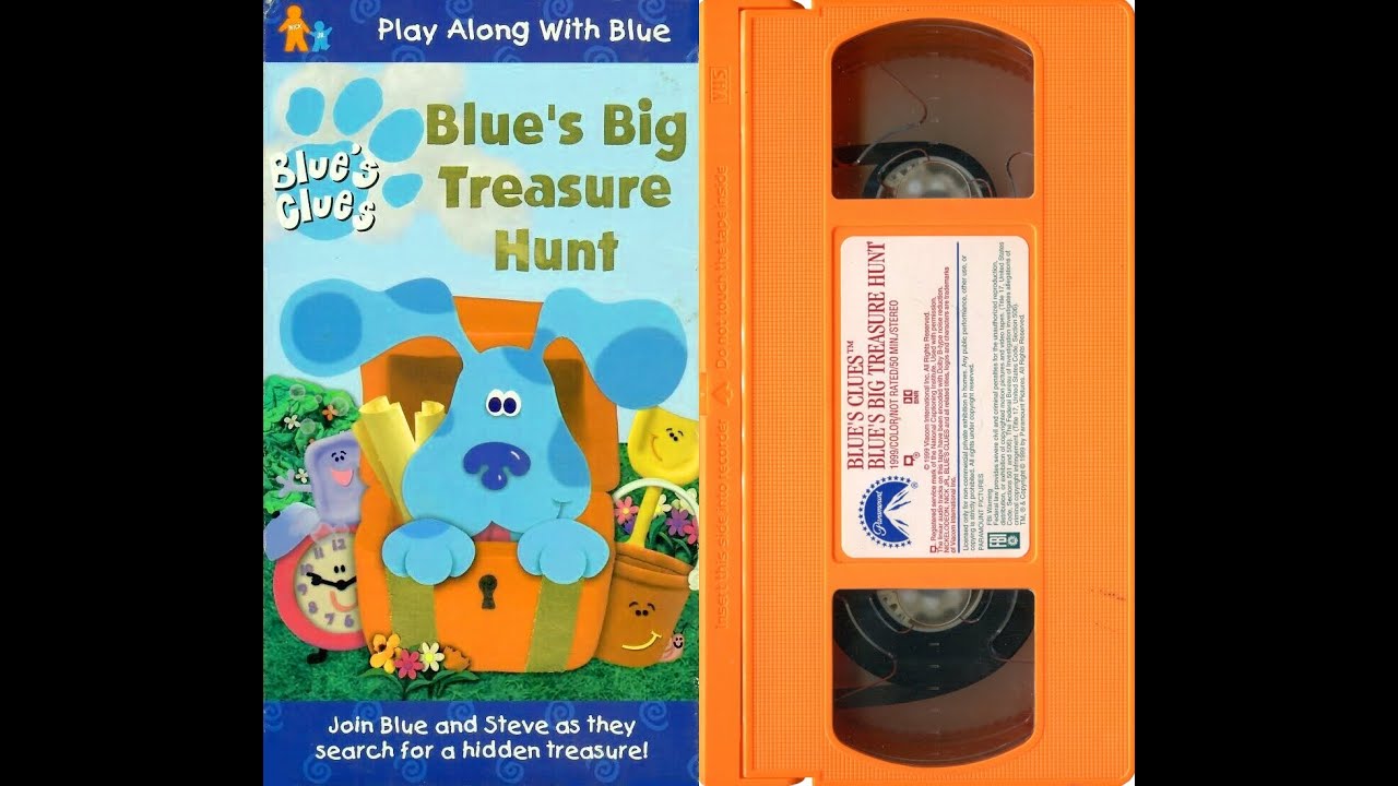 Opening To Blue S Clues Blue S Big Treasure Hunt Us Vhs 1999 Youtube