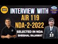 AIR 119 in NDA from ABHILASHA CLASSES 💪SHEGHAL RAJAWAT | SELECTED IN NDA || Ft. P.S KUSHWAH