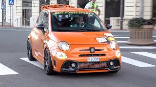 CRAZY Modified Abarth 595 Competizione - LOUD Accelerations \u0026 Pops and Bangs !