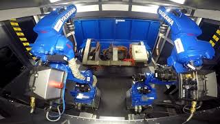 Fabrikaynak DR Series | Two Yaskawa Robot And 3 Axis Turn Table Positioner.