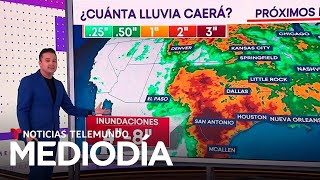 Actividad de lluvia trae riesgo de inundaciones en Texas | Noticias Telemundo