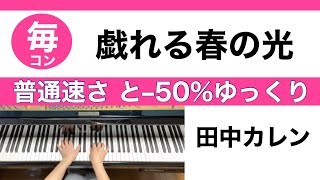 戯れる春の光／田中カレン　普通速さと－50％ゆっくり