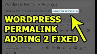 WordPress Permalink Adding 2 | Remove 2 from WordPress URL (Slug)