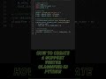 How to create a support vector classifier