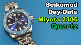 Miyota 2305 Submariner Quartz Watch Build seikomod