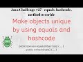 Java Challenges #27 - equals, hashcode, method override