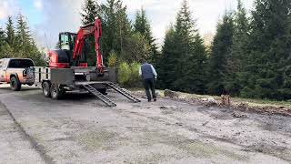 Loading a Excavator