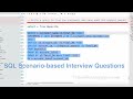 SQL Tutorial - SQL scenario-based interview Questions | SQL Joins and Sub Query