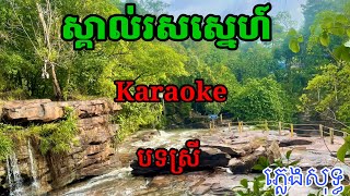 ស្គាល់រសស្នេហ៍ ភ្លេងសុទ្ធ Khmer karaoke 🎤/ plengsot