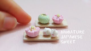 How to make miniature Japanese sweet from air dry clay