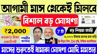 বিশাল ধামাকা সুখবর ২০২৪ মমতা | WB Budget 2024 Mamata Live speech