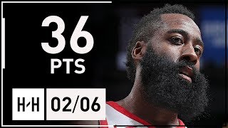 James Harden MVP Full Highlights Rockets vs Nets (2018.02.06) - 36 Points, 15k Career Points!
