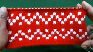 Two colour border Design for sweater