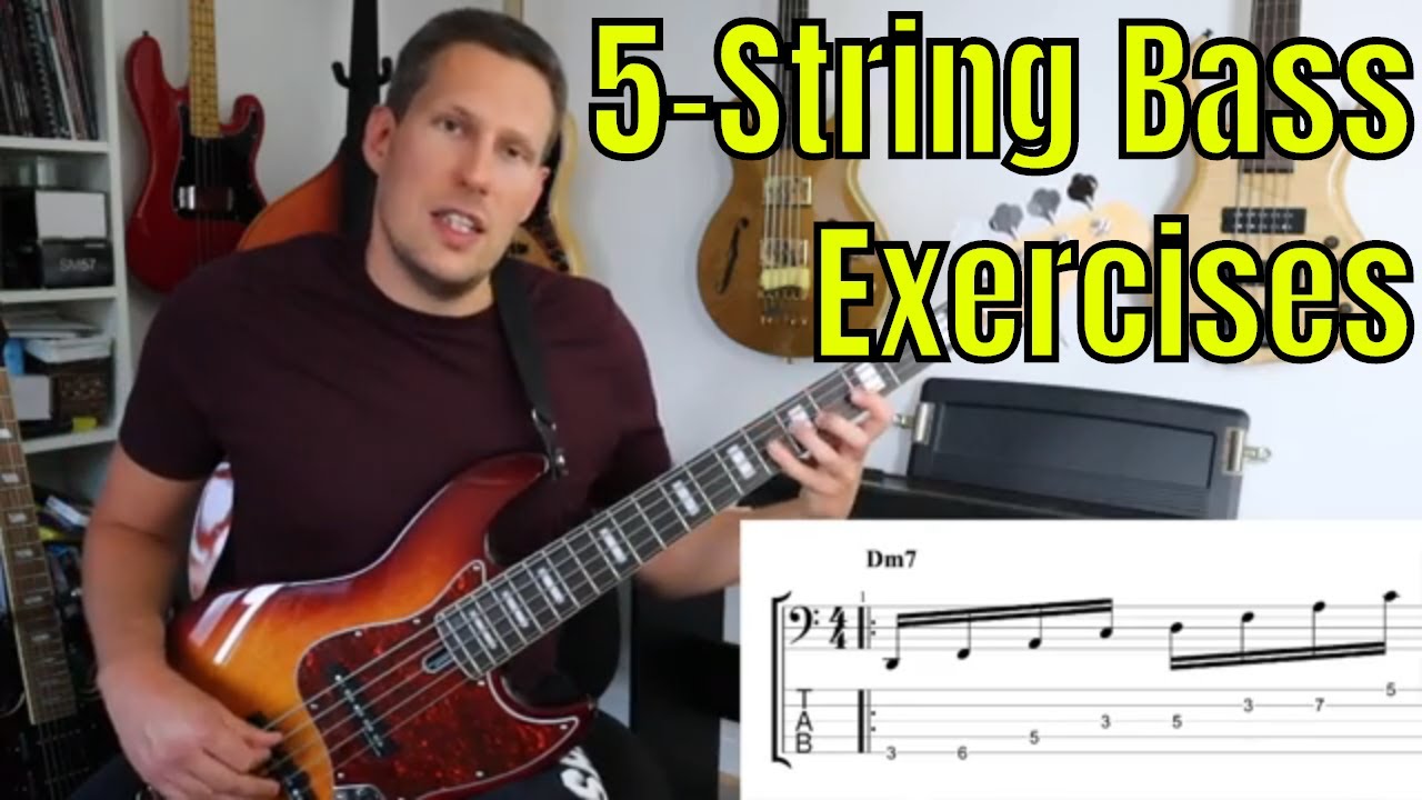 5-String Bass Exercises With TAB For Five String Bass - Bass Practice ...