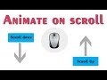 CSS on Scroll Animation | animation scroll effect using jquery plugin | csPoint
