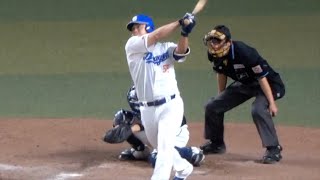 細川成也　オープン戦1号となる３ランホームランを放つ　今年も頼みます！　中日ドラゴンズVS東京ヤクルトスワローズ　2024/03/02