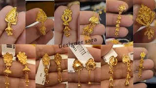 2022 latest gold top earring design ll sonar kaner top design ll