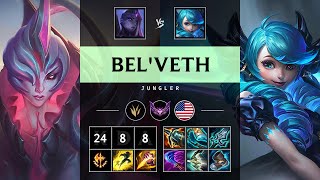 Bel'Veth Jungle vs Gwen: Quadra Kill, Legendary - NA Master Patch 14.22