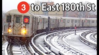 ⁴ᴷ 3 Trains Rerouted via the Lexington Avenue Line to East 180th Street