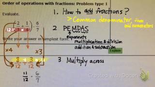 095.1A Fractions and order of operations