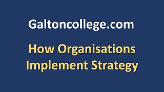 How organisations implement strategy