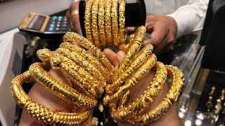 ১.৫ ভরিতে সোনার ফাপা বালা। নিউ তিশা জুয়েলার্স/ gold bangles