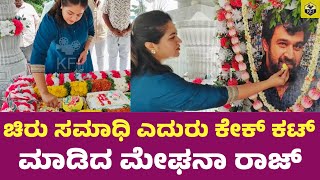 ಚಿರು ಬರ್ತ್ ಡೇ ಸೆಲೆಬ್ರೇಟ್ ಮಾಡಿದ ಮೇಘನಾ ರಾಜ್  | Meghana Raj | Chiru Samadi | Chiru Sarja Birthday