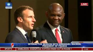 Nigerians Interact With French President, Macron Pt.8|Live Event|